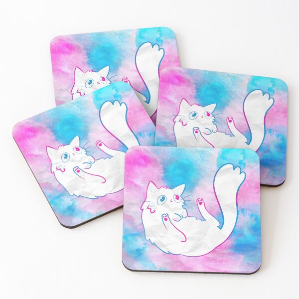 Item preview, Watercolor Trans Cat designed and sold by RainbowGeekShop.