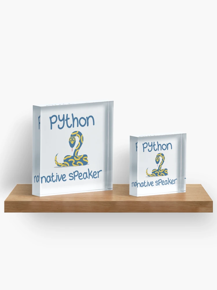 Thumbnail 3 von 5, Acrylblock, Python-Muttersprachler designt und verkauft von Reesh-Store.