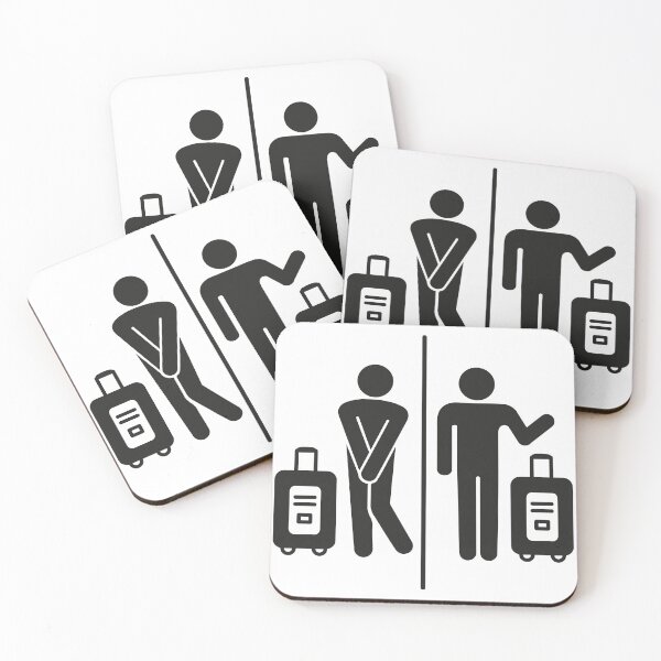 Item preview, Pictogram icon traveler's diarrhea, tummy ache, bathroom designed and sold by LucianoCosmo.