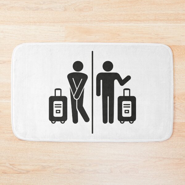 Item preview, Pictogram icon traveler's diarrhea, tummy ache, bathroom designed and sold by LucianoCosmo.