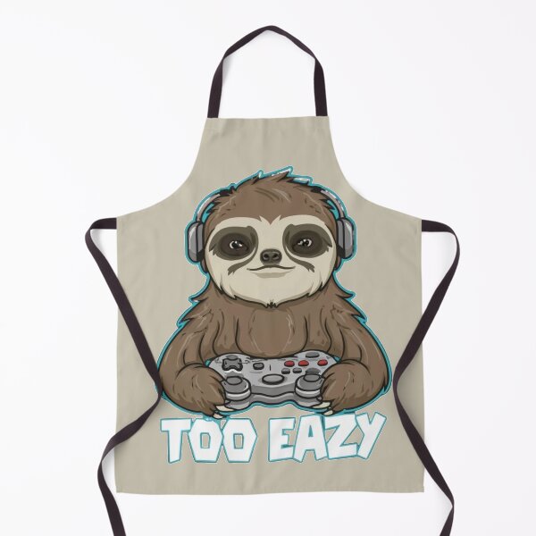 Item preview, Gaming Sloth "Too Eazy" designed and sold by Laugh-Lines.