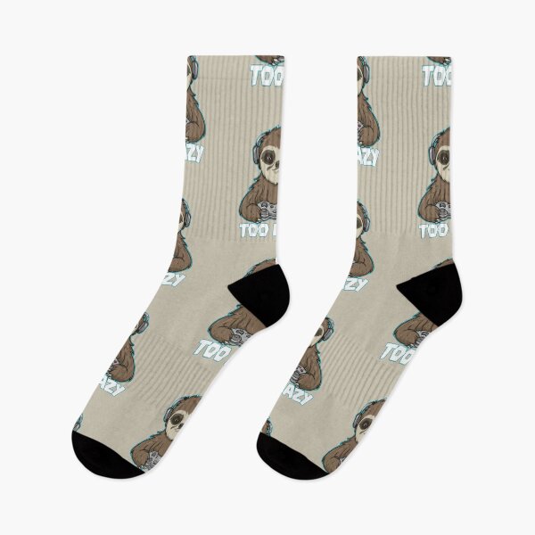 Item preview, Gaming Sloth "Too Eazy" designed and sold by Laugh-Lines.