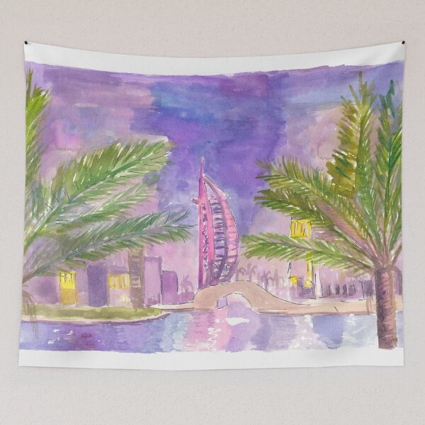 Item preview, Burj Arab Dubai Illuminated at Night designed and sold by artshop77.