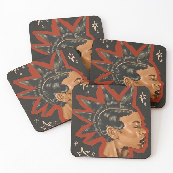 Item preview, spikey girl portrait designed and sold by ktlynbrown.