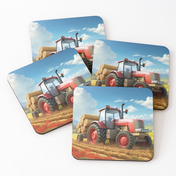 Item preview, Red Tractor Harvesting  designed and sold by pinkal.
