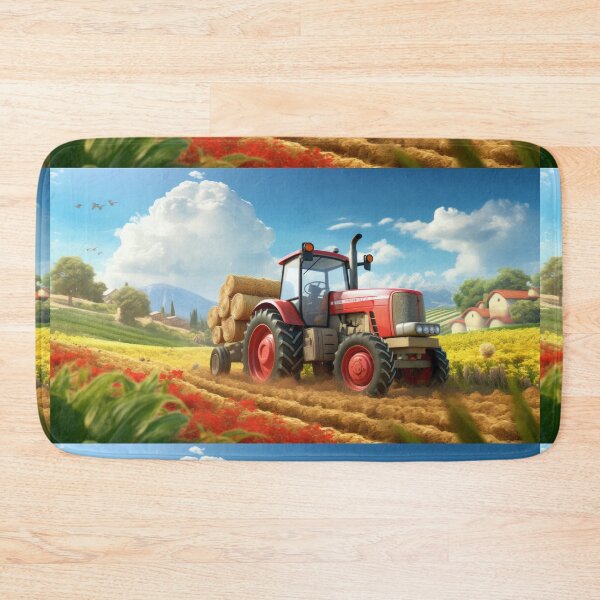 Item preview, Red Tractor Harvesting  designed and sold by pinkal.
