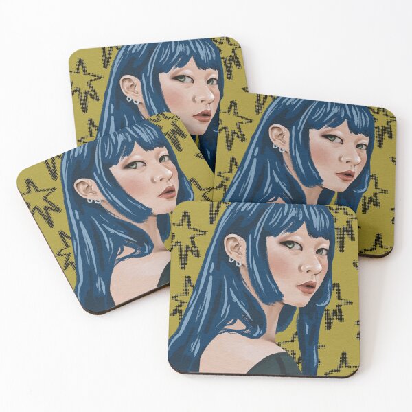 Item preview, blue girl portrait designed and sold by ktlynbrown.