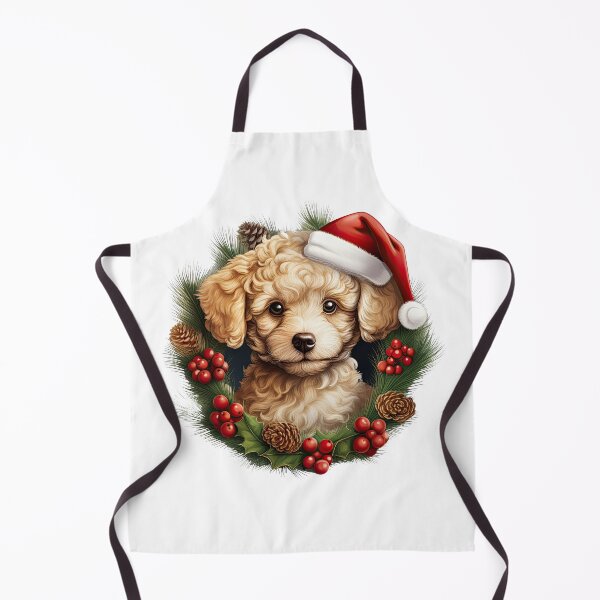 Item preview, Poodle dog Christmas designed and sold by Arthoughts.