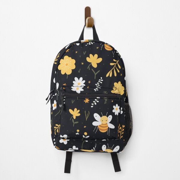Item preview, Bees on Black Pattern designed and sold by Ellimade.