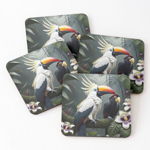 Item preview, Cockatoucan bird with black parrot designed and sold by Wilfried van Dokkumburg.