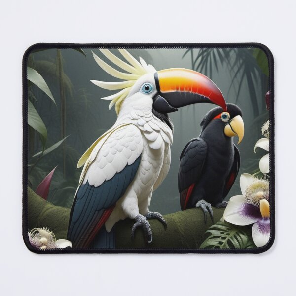 Item preview, Cockatoucan bird with black parrot designed and sold by Wilfried van Dokkumburg.