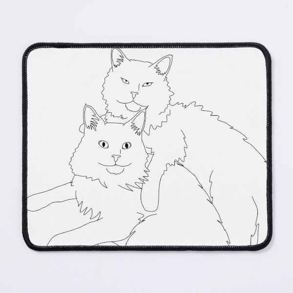 Item preview, Spooning cats outline designed and sold by TicaCreations.