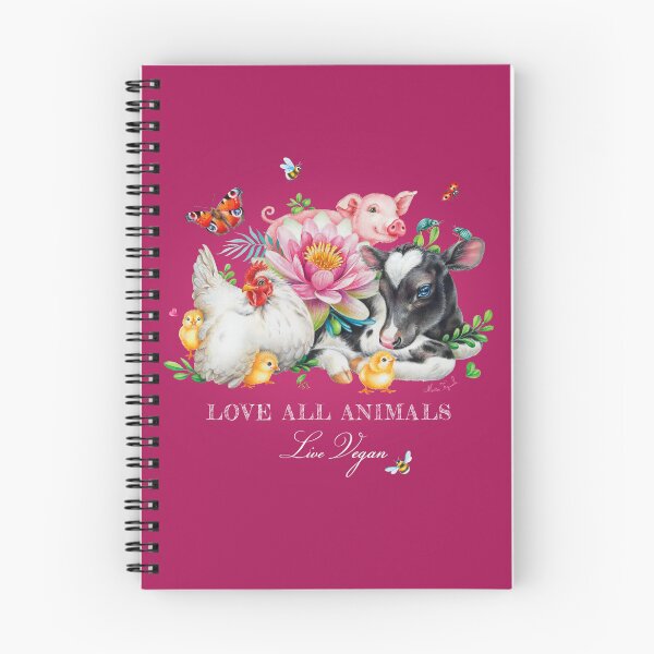 Item preview, Love all animals - pink background designed and sold by Maria Tiqwah.