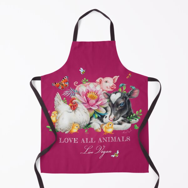Item preview, Love all animals - pink background designed and sold by Maria Tiqwah.