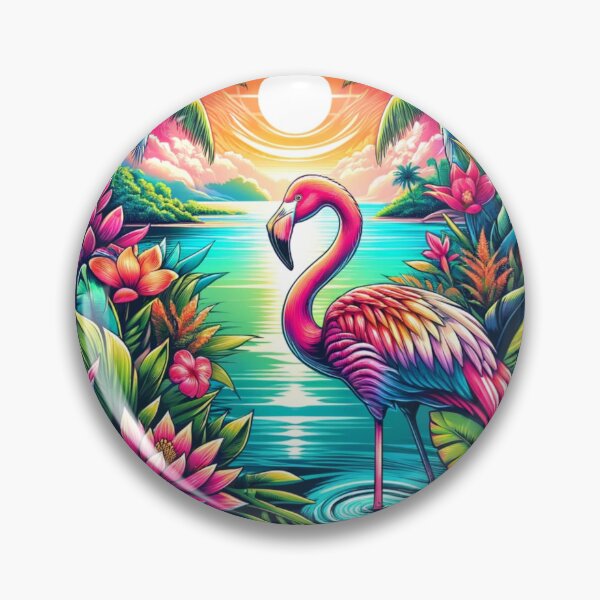 Artikelvorschau, extravaganter Flamingo entworfen und verkauft von ArtFlow1.