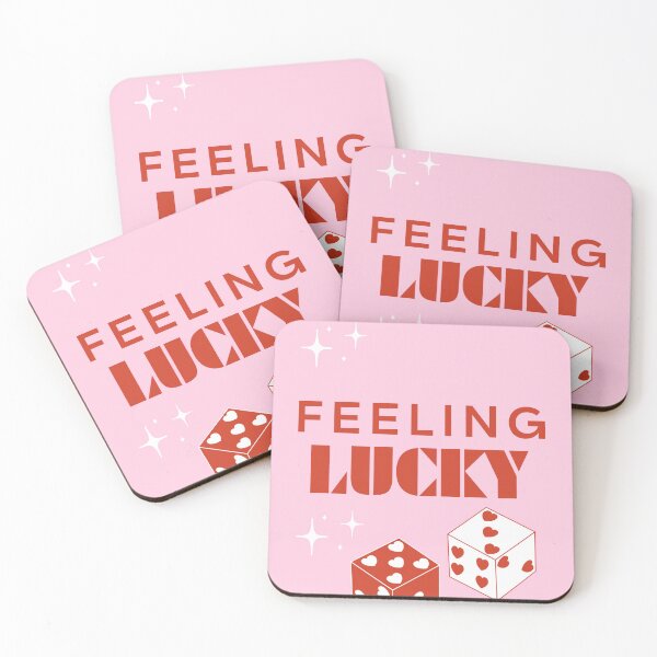 Item preview, Feeling Lucky, Lucky Girl, Luckiest Girl, Inspirational, Preppy, Pink designed and sold by Magic Love Art Print.