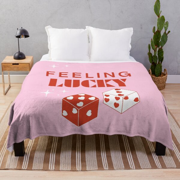 Item preview, Feeling Lucky, Lucky Girl, Luckiest Girl, Inspirational, Preppy, Pink designed and sold by Magic Love Art Print.