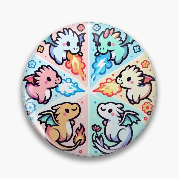 Item preview, Elemental Dragons: Whimsical Fantasy Creatures designed and sold by OniumEth.