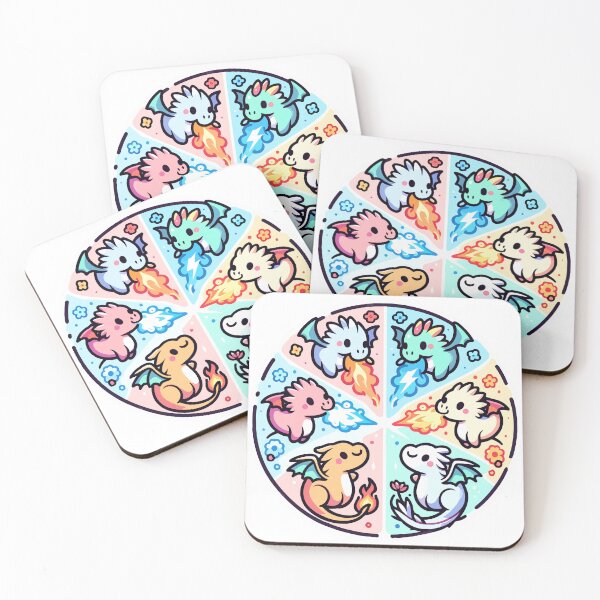 Item preview, Elemental Dragons: Whimsical Fantasy Creatures designed and sold by OniumEth.