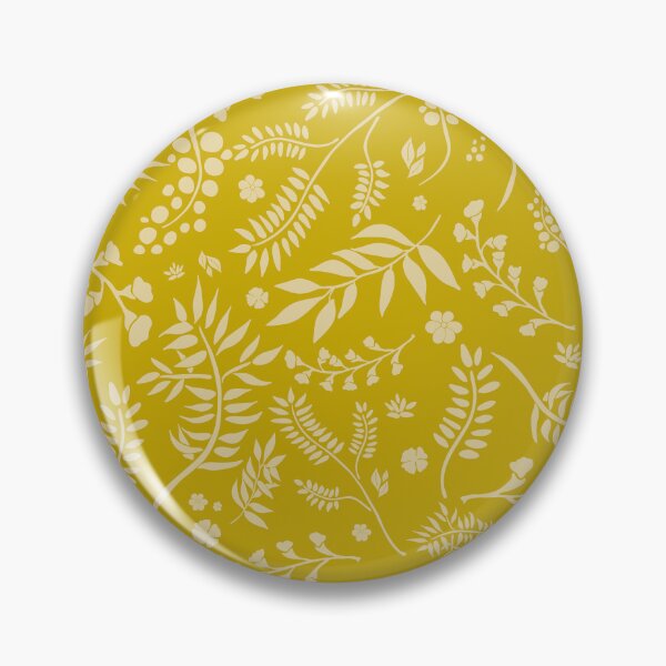 Item preview, Botanicals various branches pattern in yellow designed and sold by BrankaPD.