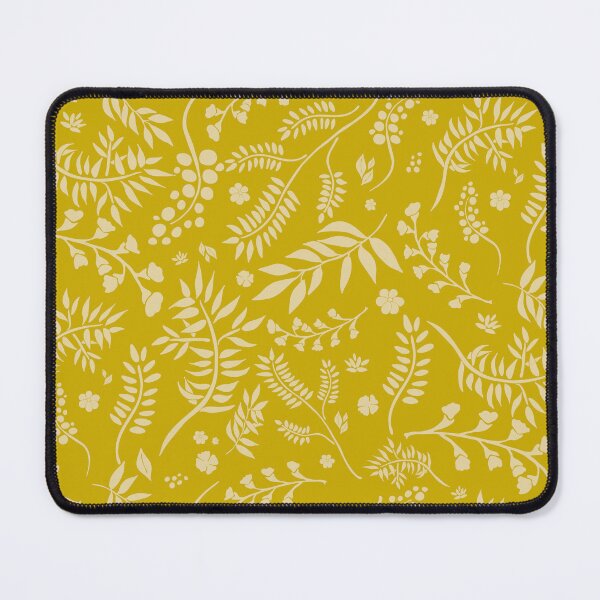Item preview, Botanicals various branches pattern in yellow designed and sold by BrankaPD.