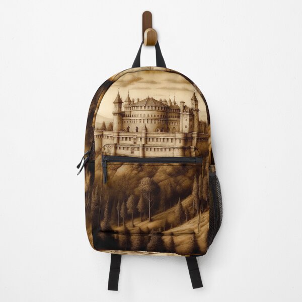 Item preview, Landscape With Castle Inspired by Leonardo Da Vinci designed and sold by LanaGustavsson.