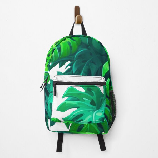 Item preview, Dark Green Fantasy Style Drawing Monstera Deliciosa - Modern Cartoon Painting - White Outline designed and sold by Star-Fragment.