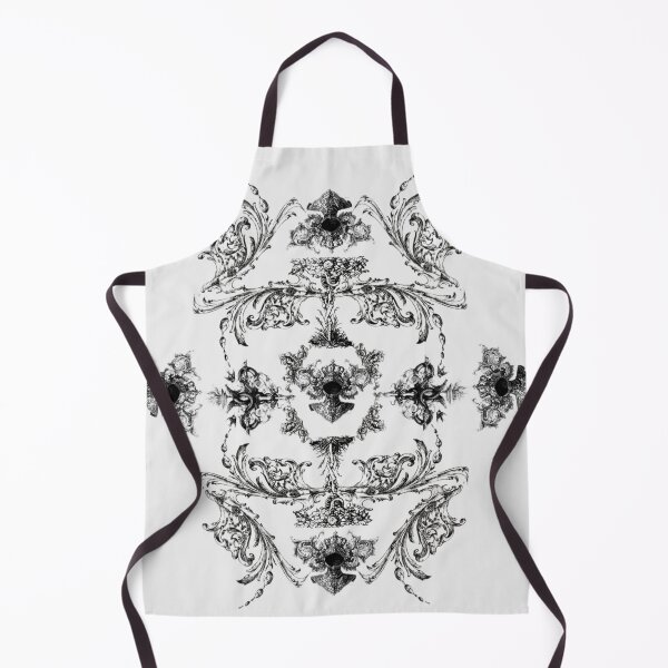 Item preview, Royalcore Pattern with knightcore aesthetic in black and white rococo vibes designed and sold by Monica Laipple.