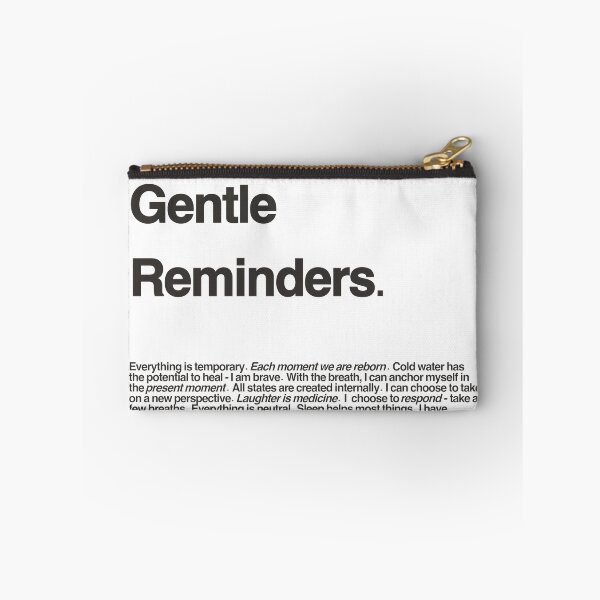 Item preview, Gentle Reminders Poster designed and sold by ahimsaday.