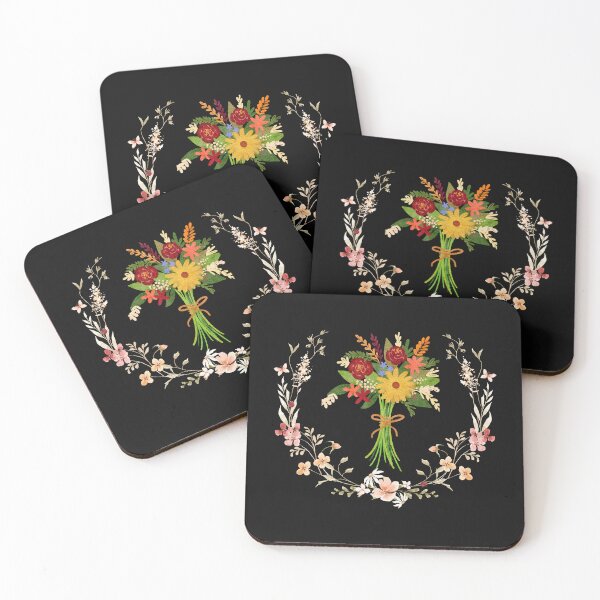 Item preview,   Watercolor wildflowers frames graphic design designed and sold by Openspace2020.