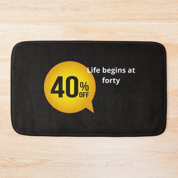 Item preview, Life begins at forty designed and sold by Studio-wzory.