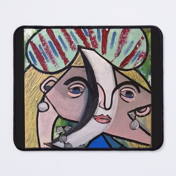 Item preview, split female face and fancy hat. by c.a.2023. designed and sold by smiley100.