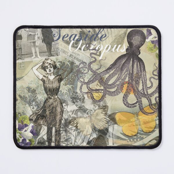 Item preview, Octopus Sea Monster Ocean artwork vintage krakken designed and sold by antiqueart.