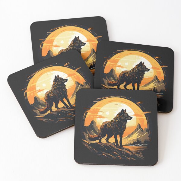 Item preview, Wolf in retro style designed and sold by Andrea-Design.