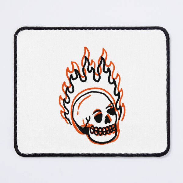 Item preview, Skeleton with fire fired scary funny red  designed and sold by Tropical Blood.
