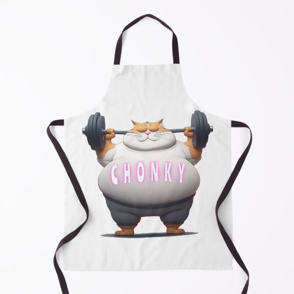Item preview, Weightlifting Cat Chonky Cat White T-Shirt Funny designed and sold by James5Seven.