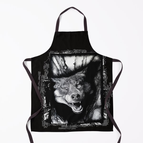 Item preview, Black wolf - angry wolf, artistic drawing designed and sold by Marcin Glawdel.