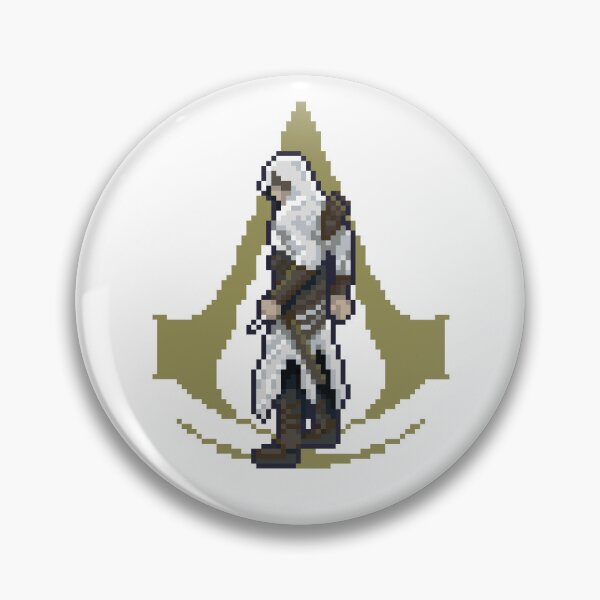 Item preview, Assassins Creed Altair Pixel Art Retro Symbol designed and sold by wolfkin-design.