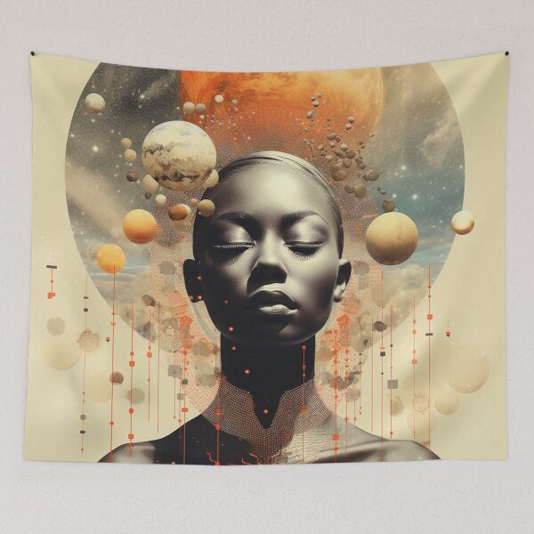 Item preview, Afrofuturism Art designed and sold by MidJourneymen.