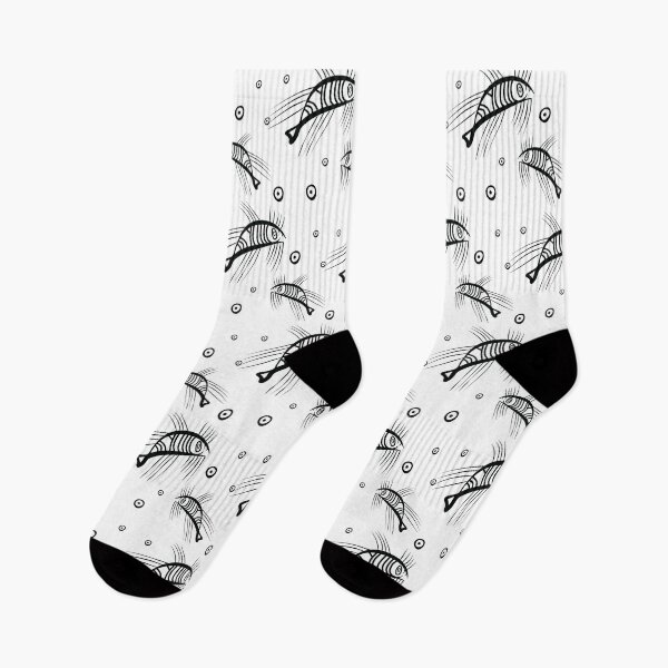 Item preview, Cypriot Black Fish Pattern  designed and sold by Aeterna Prints.