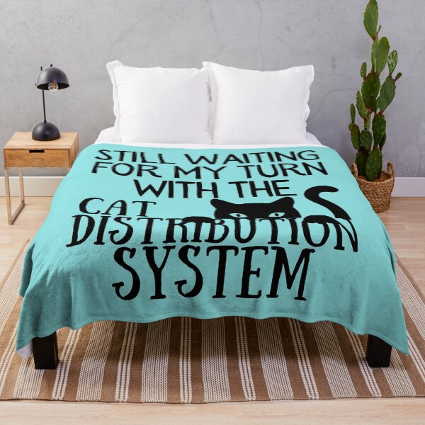 Item preview, Funny Cat Distribution System Typographic Meme designed and sold by AloraDawnEve.