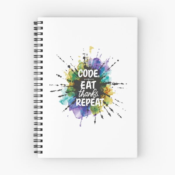 Item preview, Code Eat Thanks Repeat Funny Thanksgiving Quote designed and sold by Osa-Store.