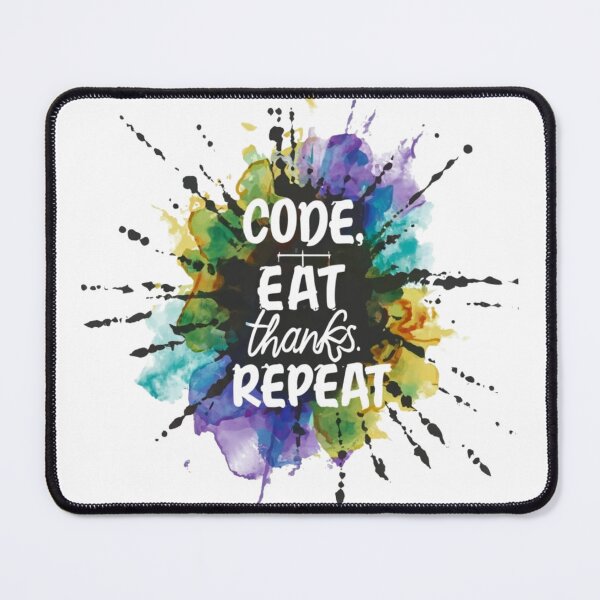 Item preview, Code Eat Thanks Repeat Funny Thanksgiving Quote designed and sold by Osa-Store.