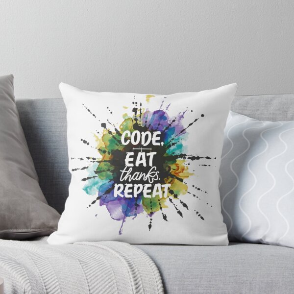 Item preview, Code Eat Thanks Repeat Funny Thanksgiving Quote designed and sold by Osa-Store.