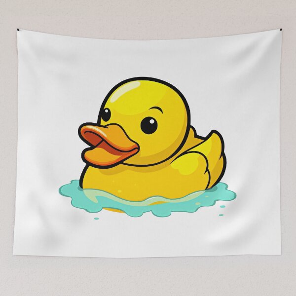 Item preview, Rubber Duck Swimming in Water designed and sold by MagicColorPrint.