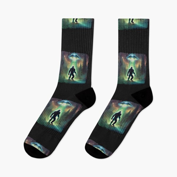 Item preview, Bigfoot under UFO designed and sold by LDisme.