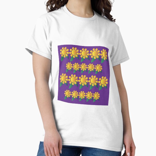 Flores amarillas  Camiseta clásica