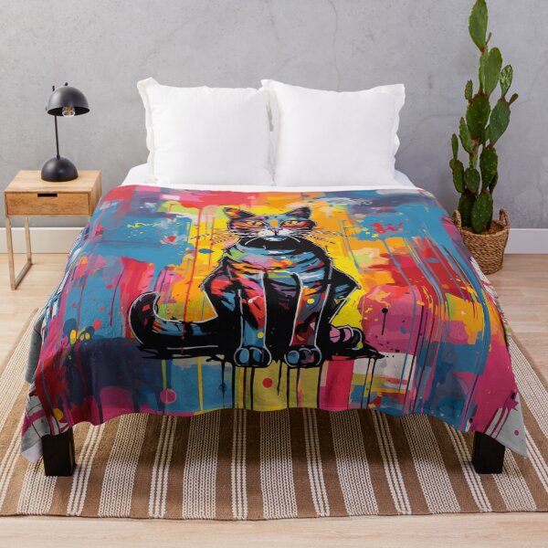 Item preview, Colorful cat designed and sold by atzek.