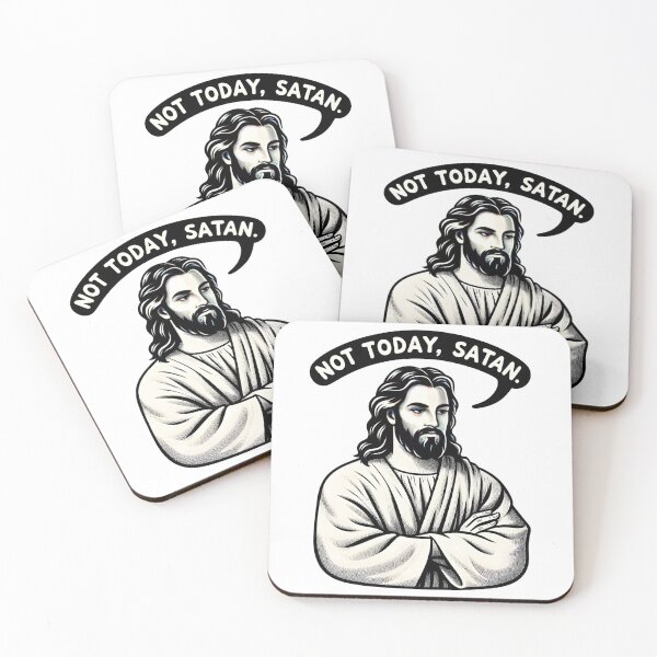 Item preview, Funny Lol Jesus Not Today Satan Meme Phrase designed and sold by gemneye.