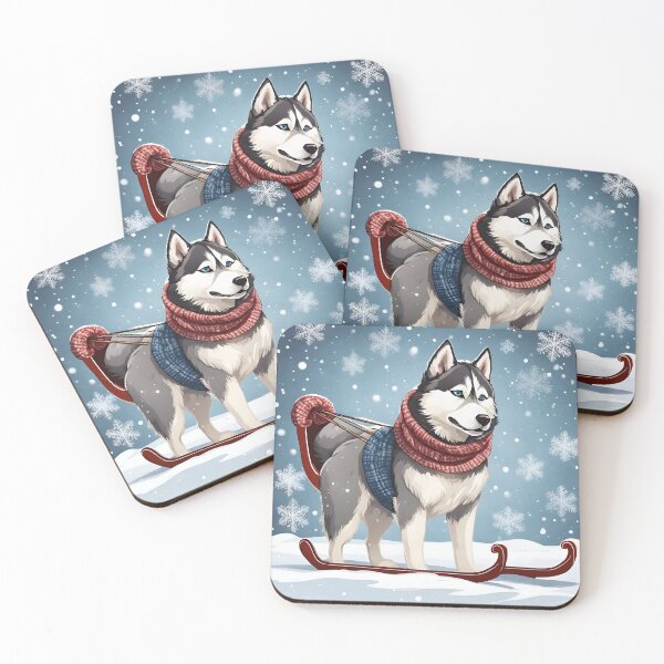 Item preview, Christmas Husky designed and sold by ColourCove .
